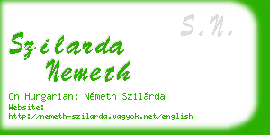 szilarda nemeth business card