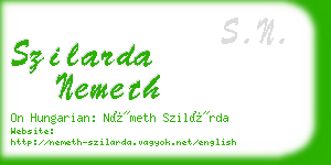 szilarda nemeth business card